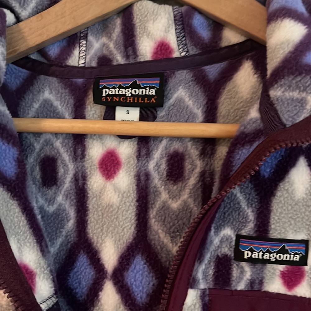 Patagonia | Synchilla Full Zip | Pine Patch Lupine |Hooded Fleece - Picture 4 of 6